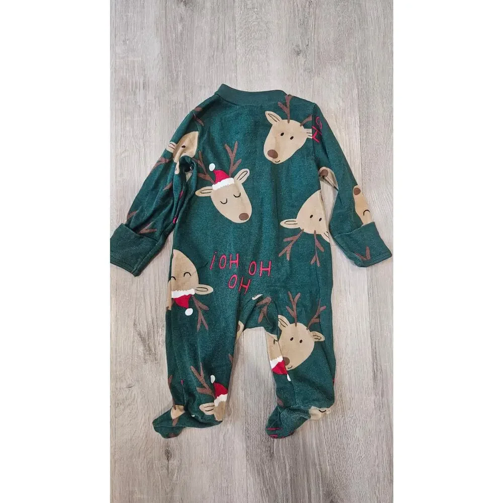 Carter's 3 Month Old Baby Clothes Pack of Three Onesies Christmas Bundle